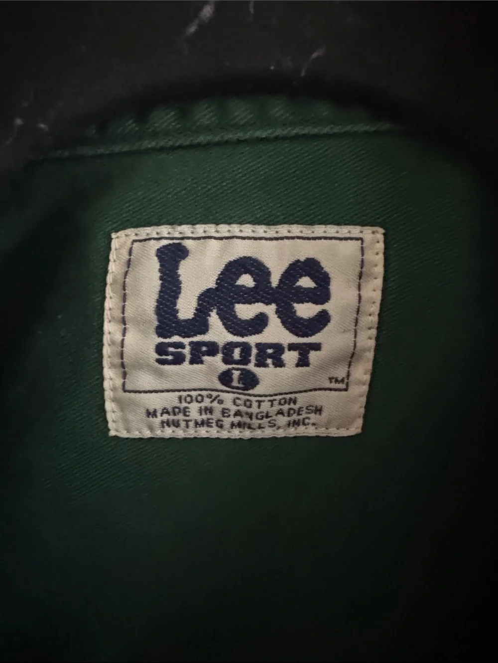 Lee Men's Green Button-Down Shirt with Sonics Embroidery - Picture 2 of 4